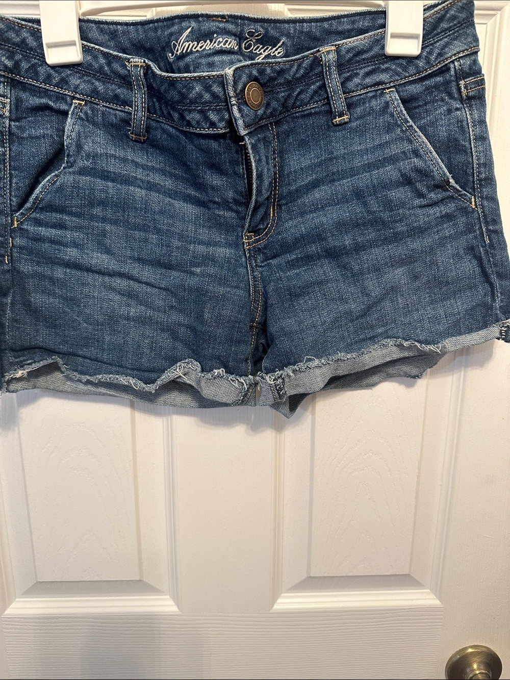 American Eagle Outfitters Light Blue Denim Cutoff Shorts